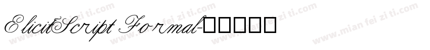 ElicitScript Formal字体转换